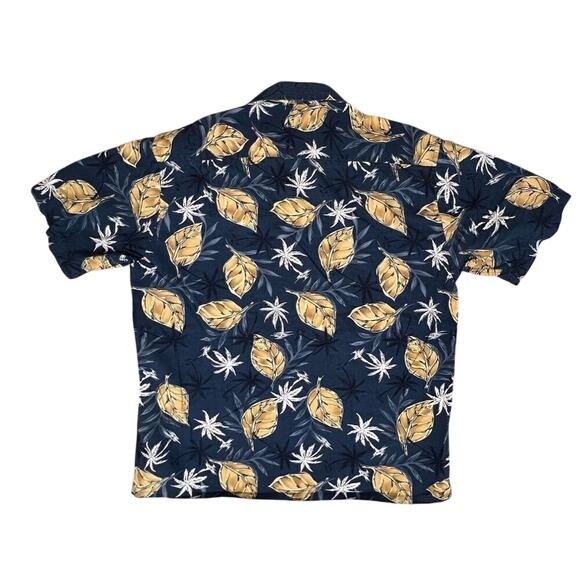 Pierre Cardin Vintage Palm Trees Tropical Hawaiian Collared Shirt XLARGE Cruise - Picture 8 of 9